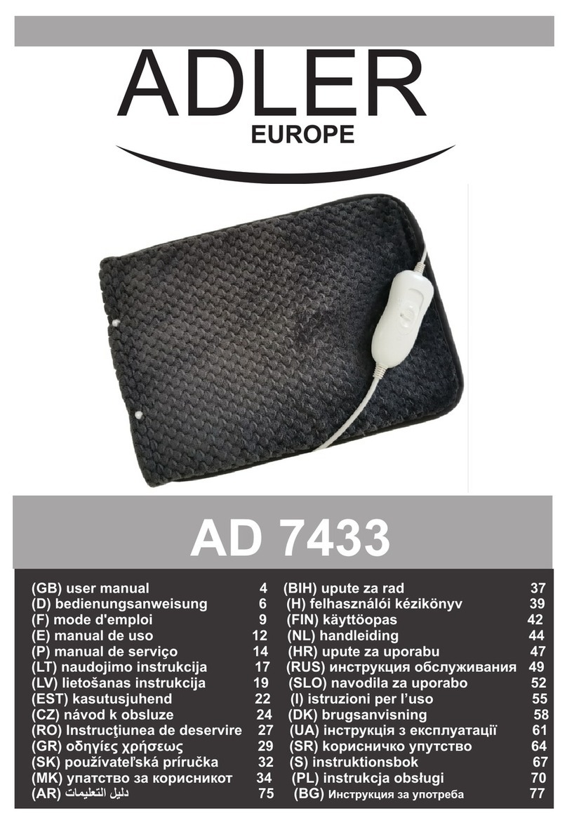 Adler Europe AD 7433 User manual