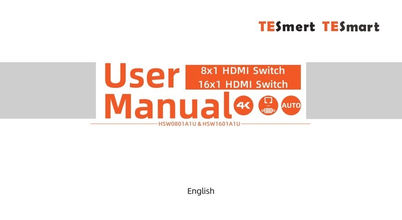 TESmart HSW0801A1U user manual TESmart HSW0801A1U user manual