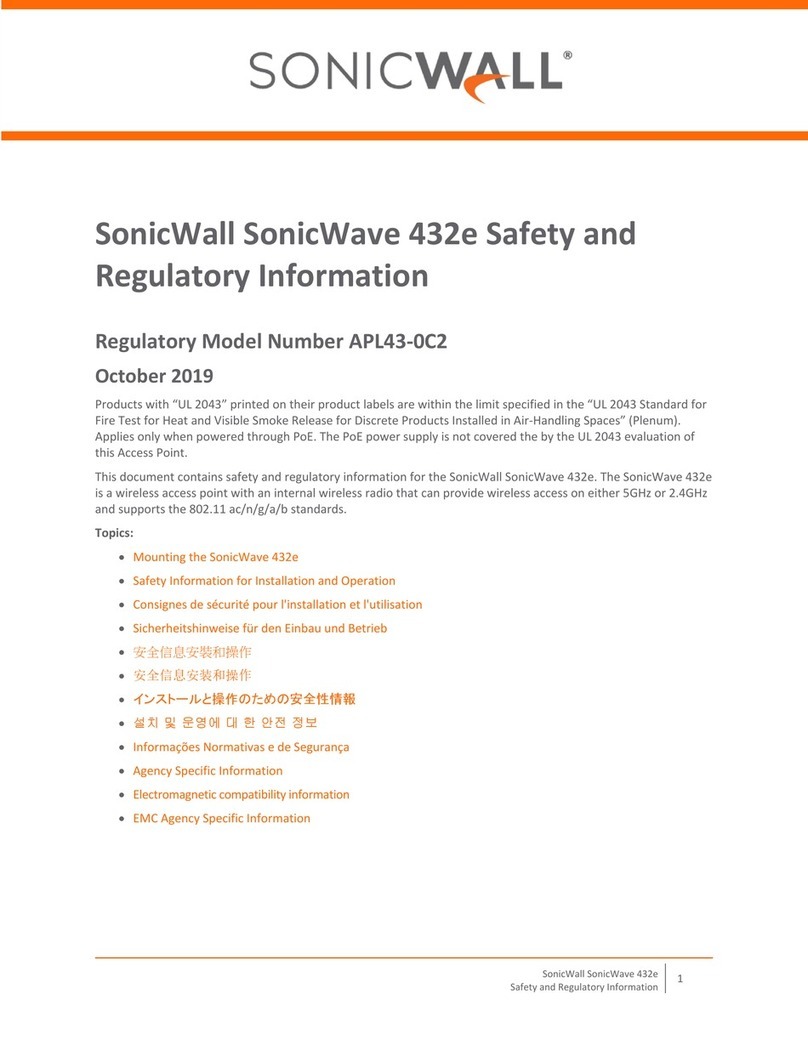 SonicWALL APL43-0C2 Owner's manual