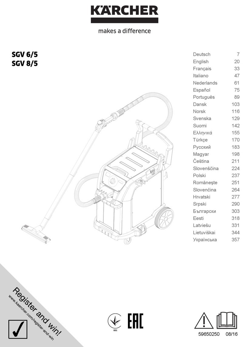 Kärcher SGV 8/5 User manual