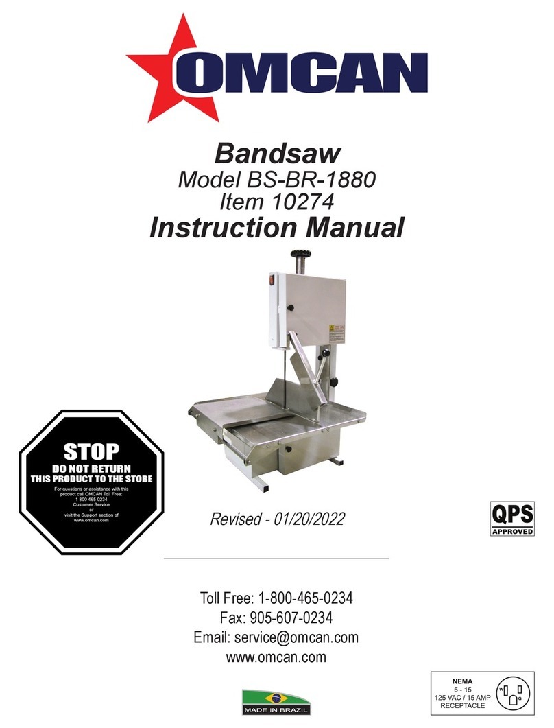 Omcan Elite Series instruction manual