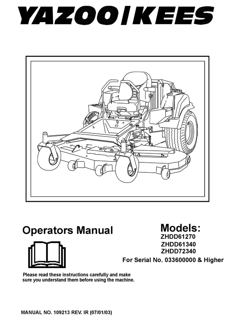 Yazoo/Kees ZHDD61340 User manual