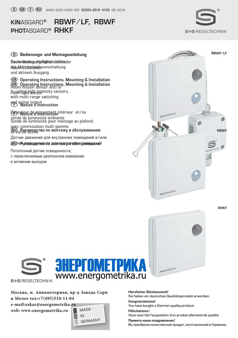 S+S Regeltechnik KINASGARD RBWF Repair manual