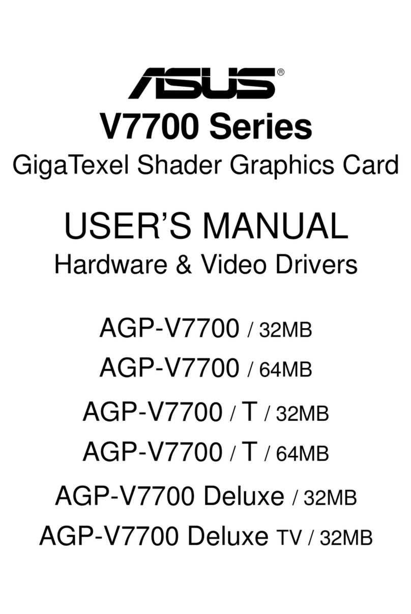 Asus AGP-V7700 Deluxe User manual