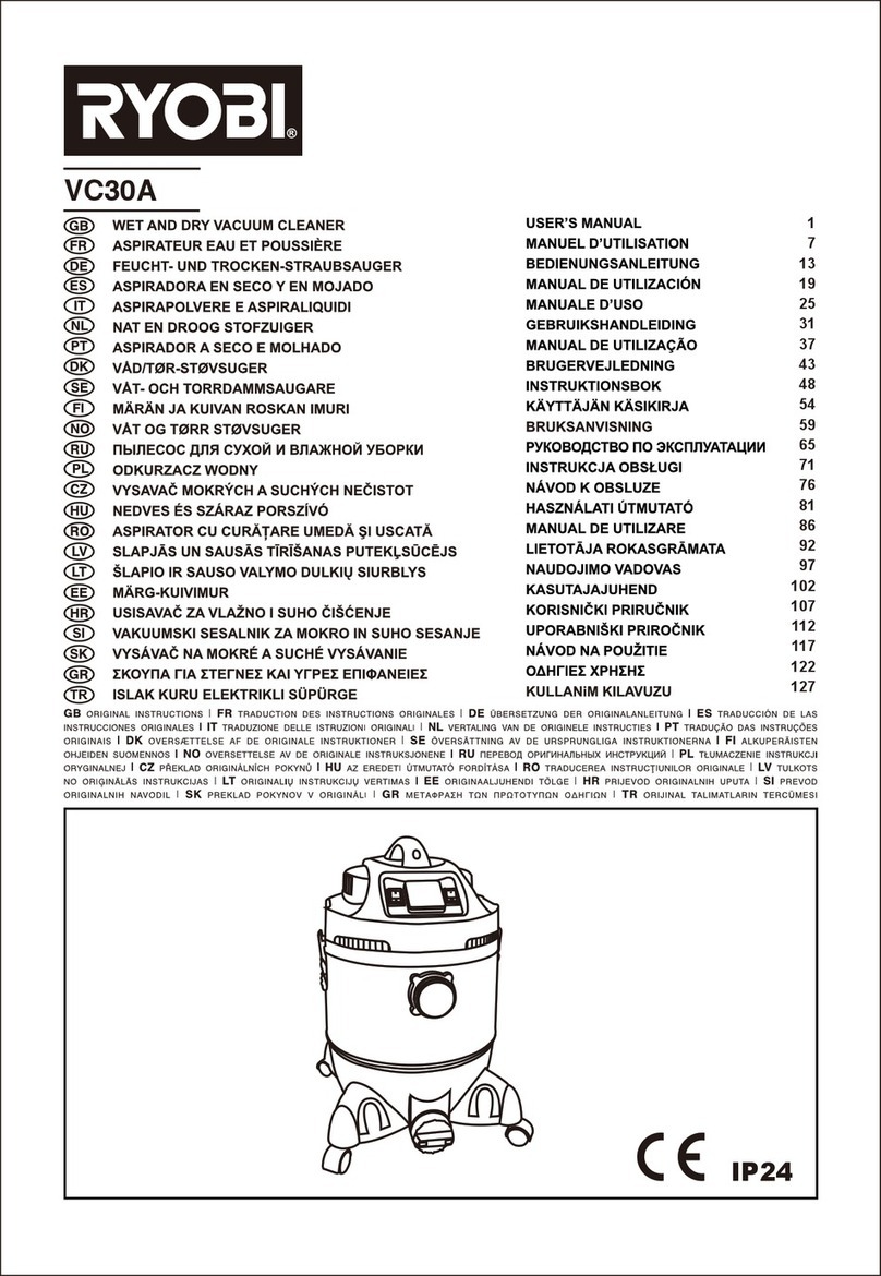 Ryobi VC30A user manual