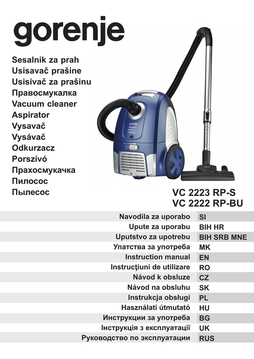 Gorenje VC 2223 RP-S User manual