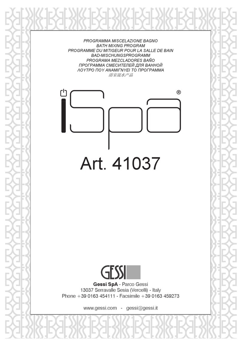 Gessi iSpa 41037 Installation