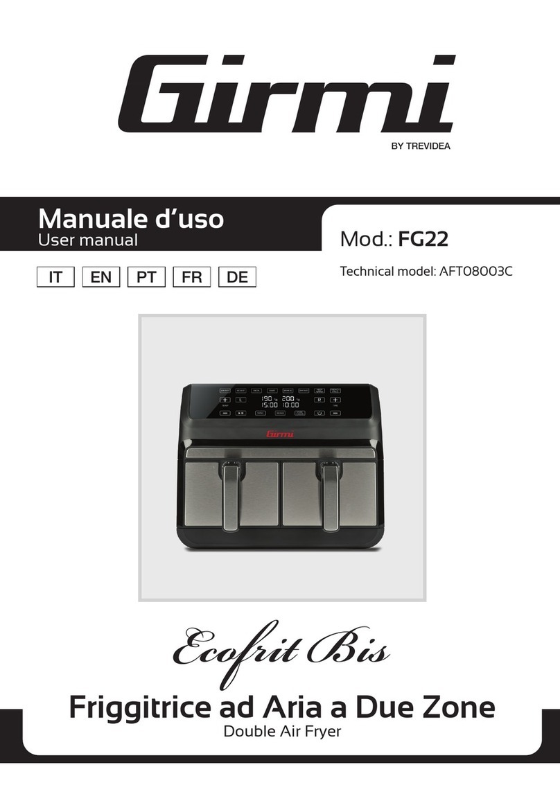 TREVIDEA Girmi Ecofrit Bis FG22 user manual