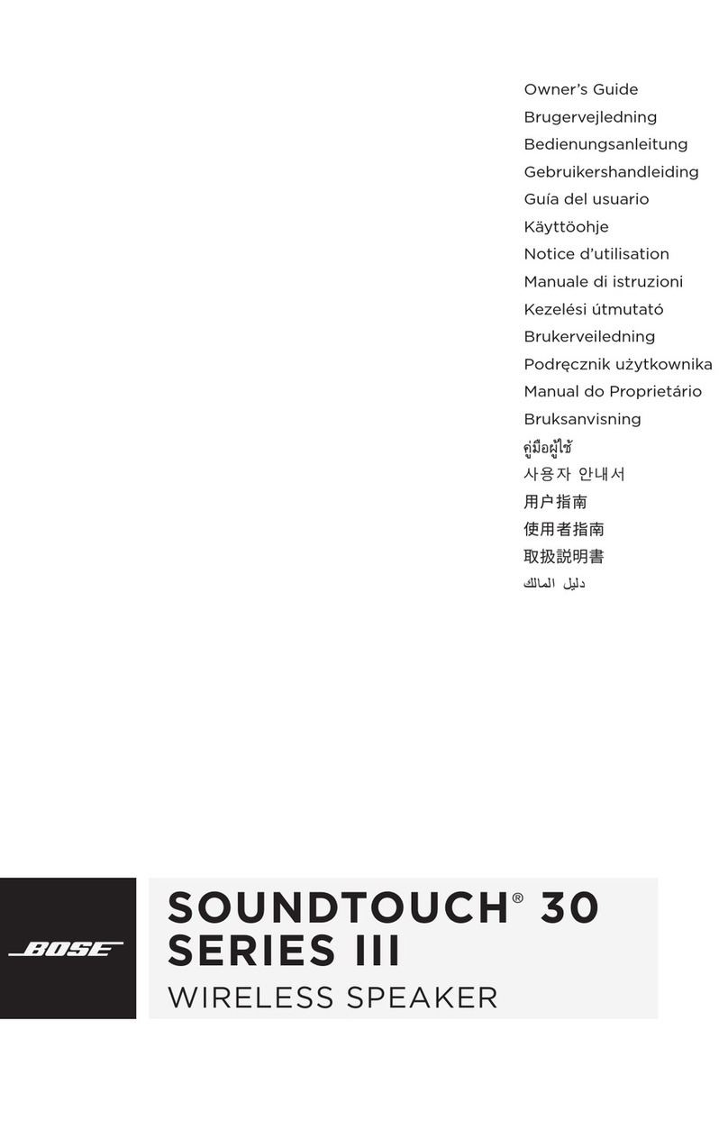 Bose SoundTouch 30 Series III User manual
