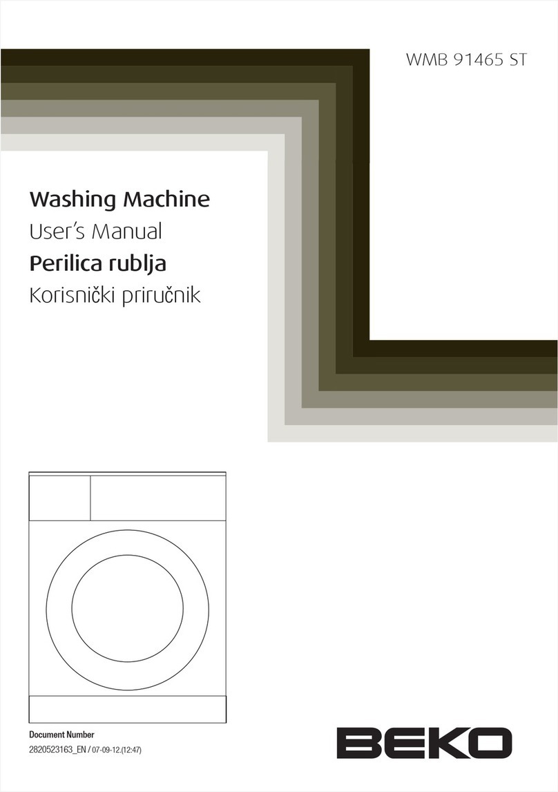 Beko WMB 91465 ST User manual