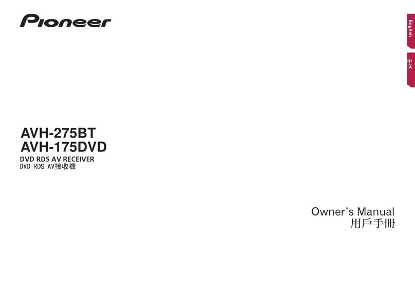 Pioneer AVH-175DVD owner's manual