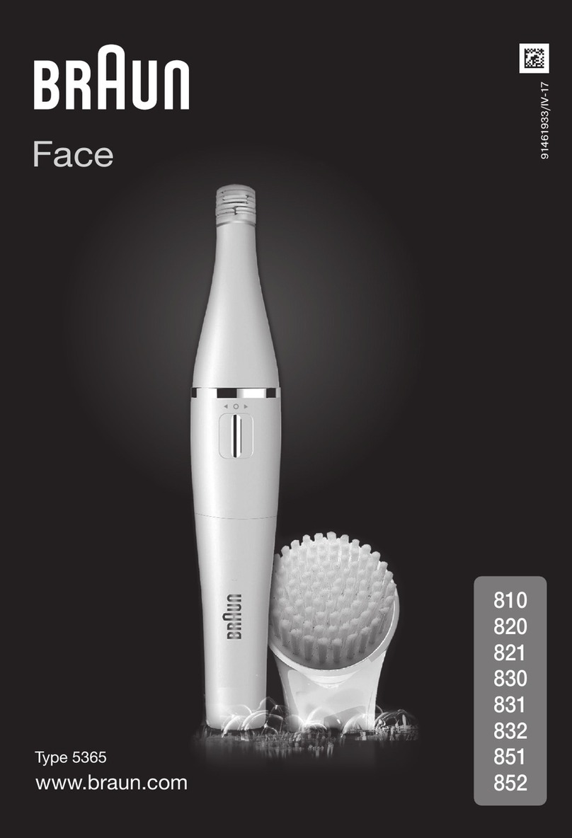 Braun Face 821 User manual