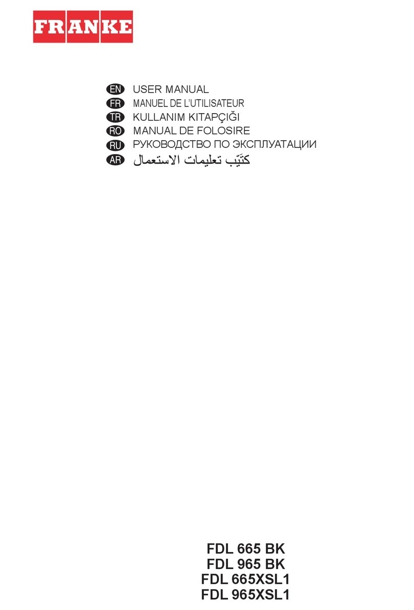 Franke FDL 665 BK user manual