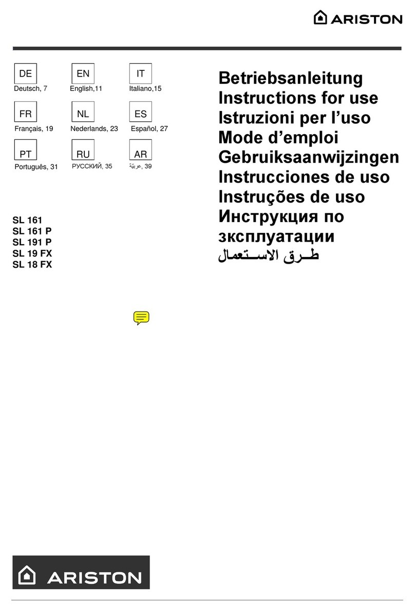 Ariston SL 16.1 Instructions for use