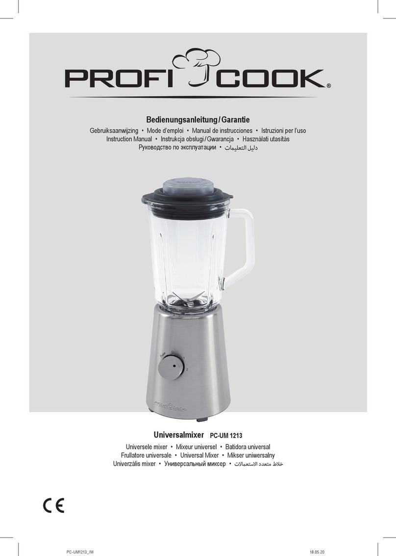 Proficook 501213 instruction manual