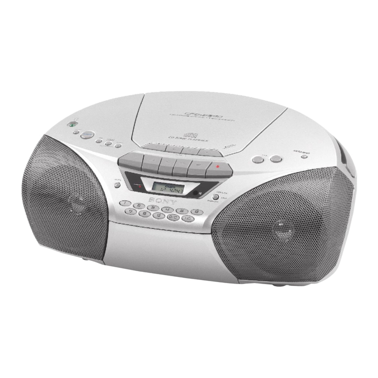 Sony CFD-S250 - Cd Radio Cassette-corder user manual