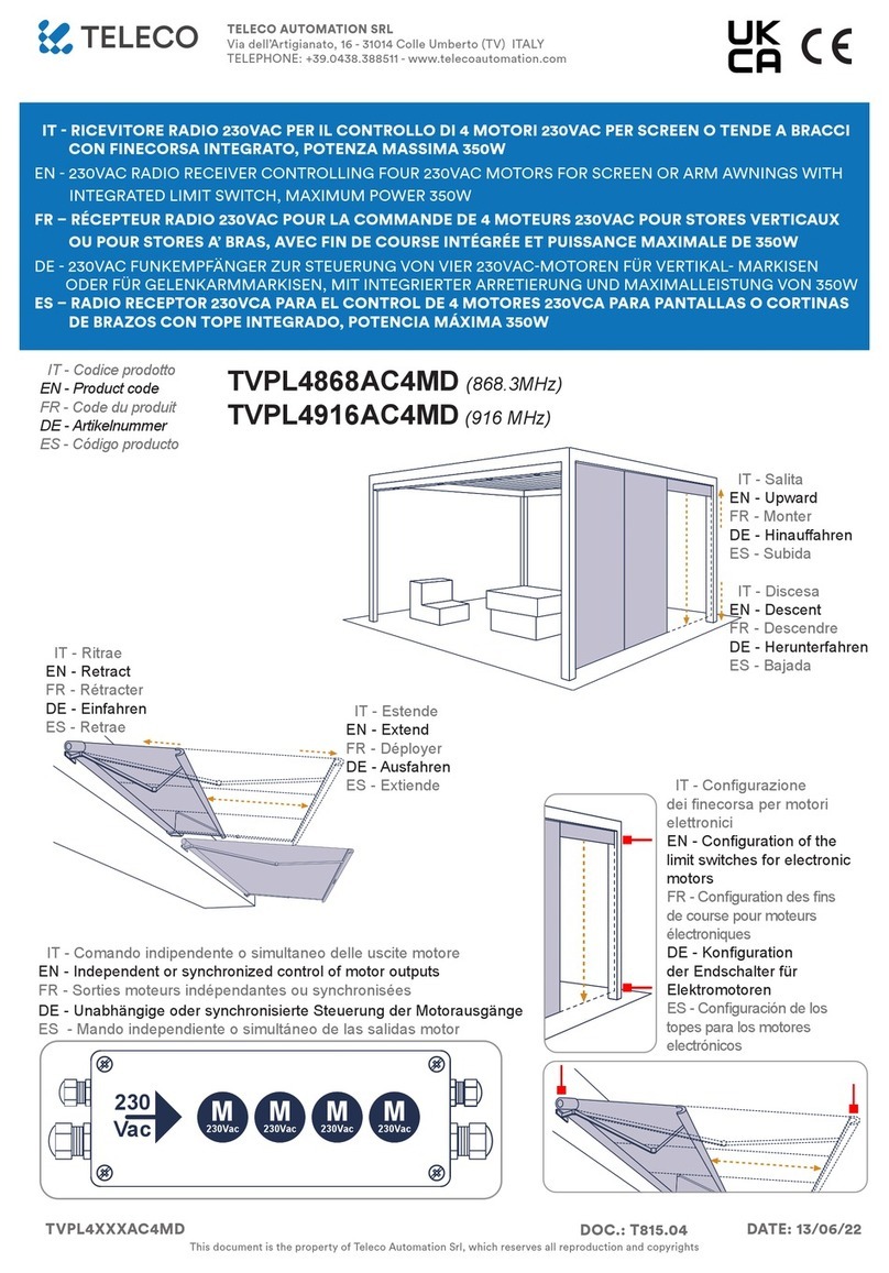 Teleco TVPL4868AC4MD Assembly instructions