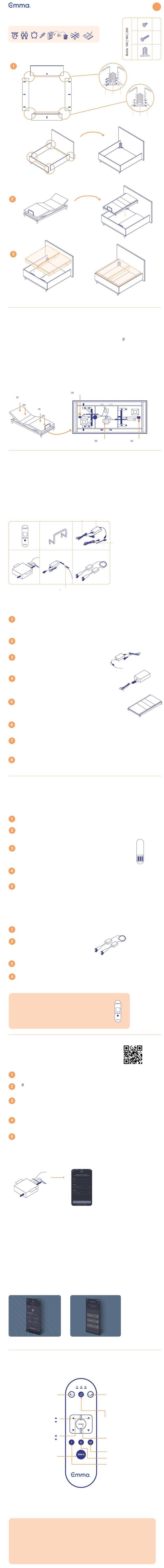 Emma ErgoLuxe Smart Bett Assembly instructions Emma ErgoLuxe Smart Bett Assembly instructions