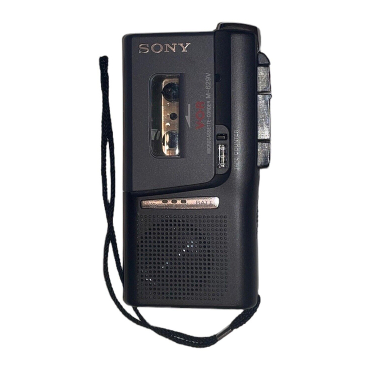 Sony M-629V User manual