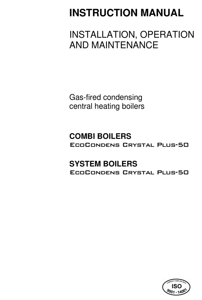 TERMET COMBI BOILER ECOCONDENS CRYSTAL PLUS-50 instruction manual