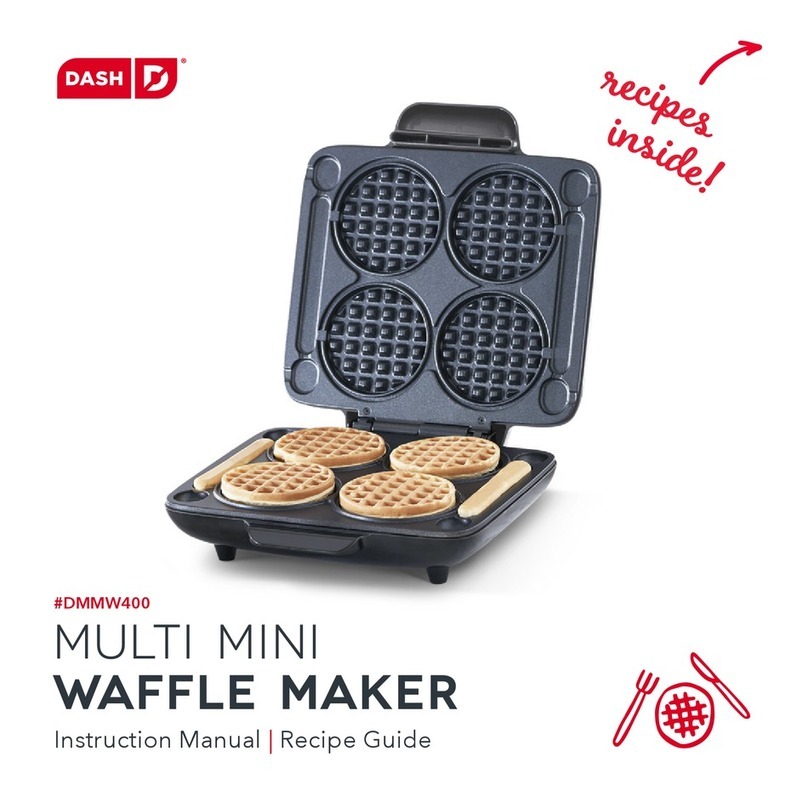 Dash Multi Mini Waffle Maker Instruction manual and recipe guide
