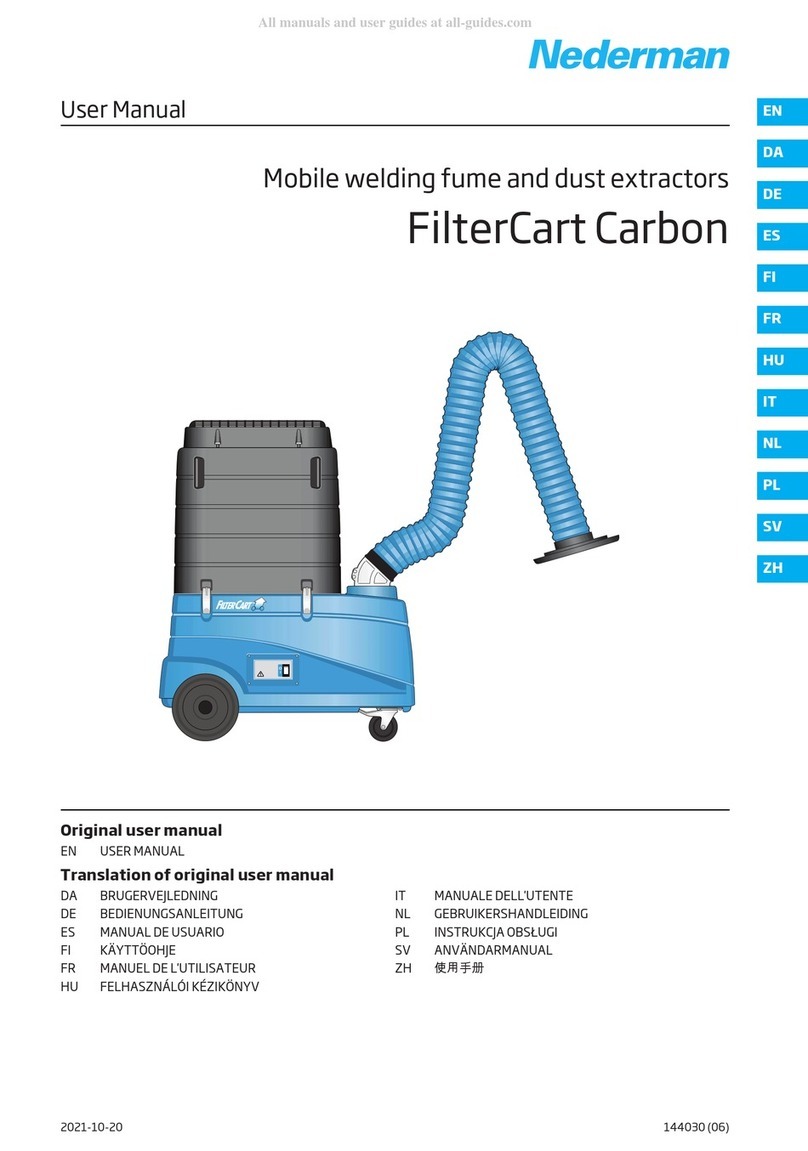 Nederman FilterCart Carbon user manual