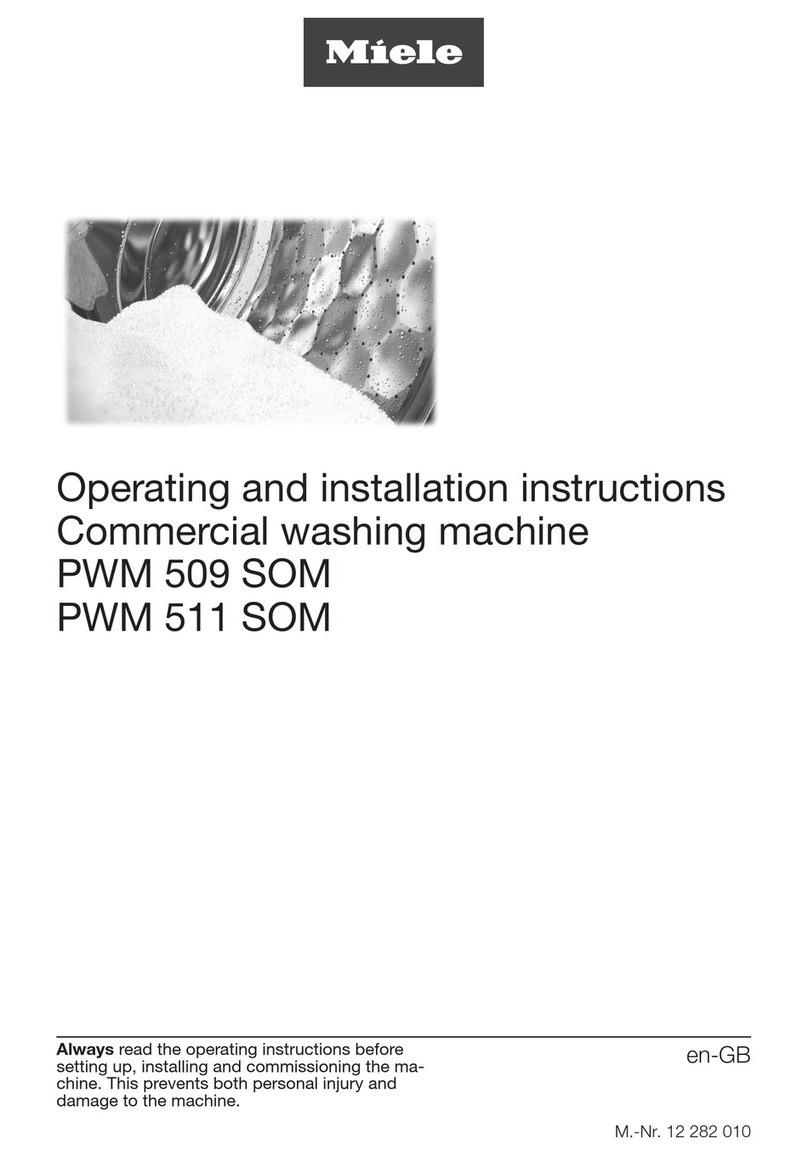 Miele PWM 509 SOM Operating and installation instructions