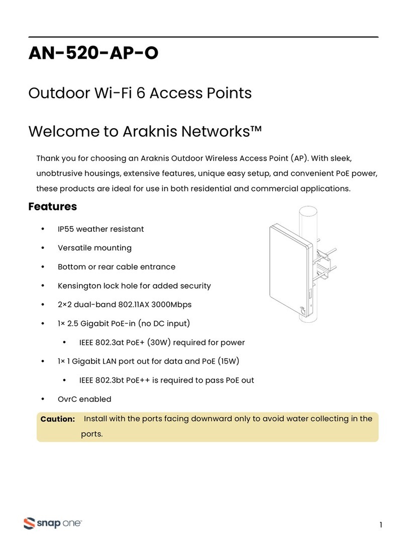 Snap One Araknis Networks AN-520-AP-O manual