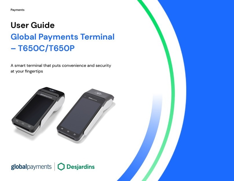 Global Payments Desjardins T650C user guide