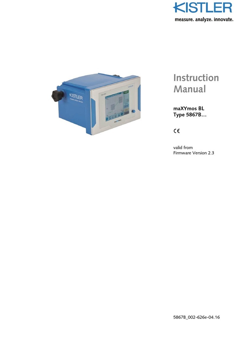 Kistler maXYmos BL instruction manual Kistler maXYmos BL instruction manual