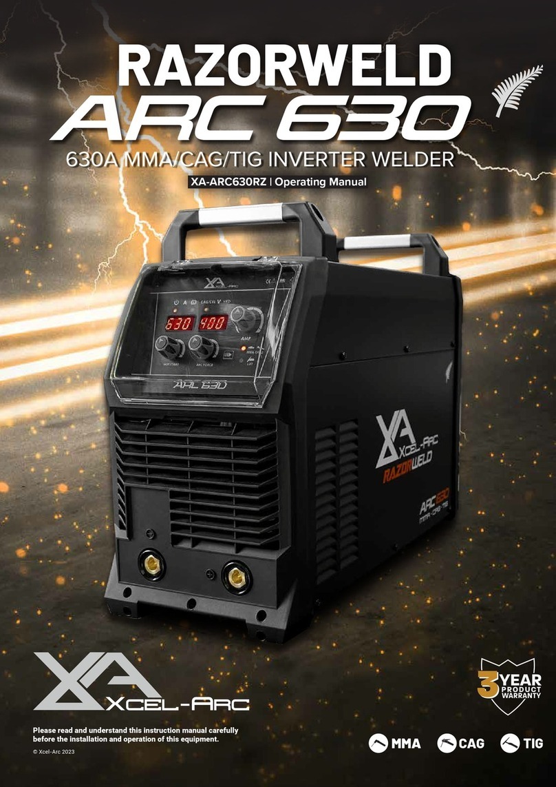 Xcel-Arc RAZORWELD ARC 630 User manual