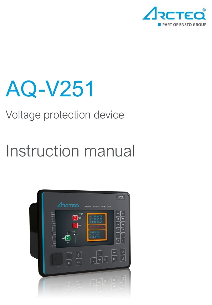 Arcteq AQ-V251 instruction manual Arcteq AQ-V251 instruction manual