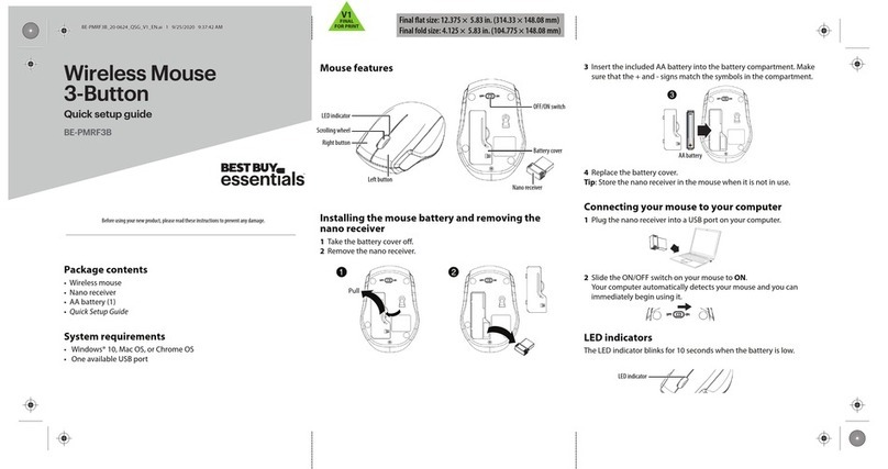 BEST BUY essentials BE-PMRF3B Quick setup guide