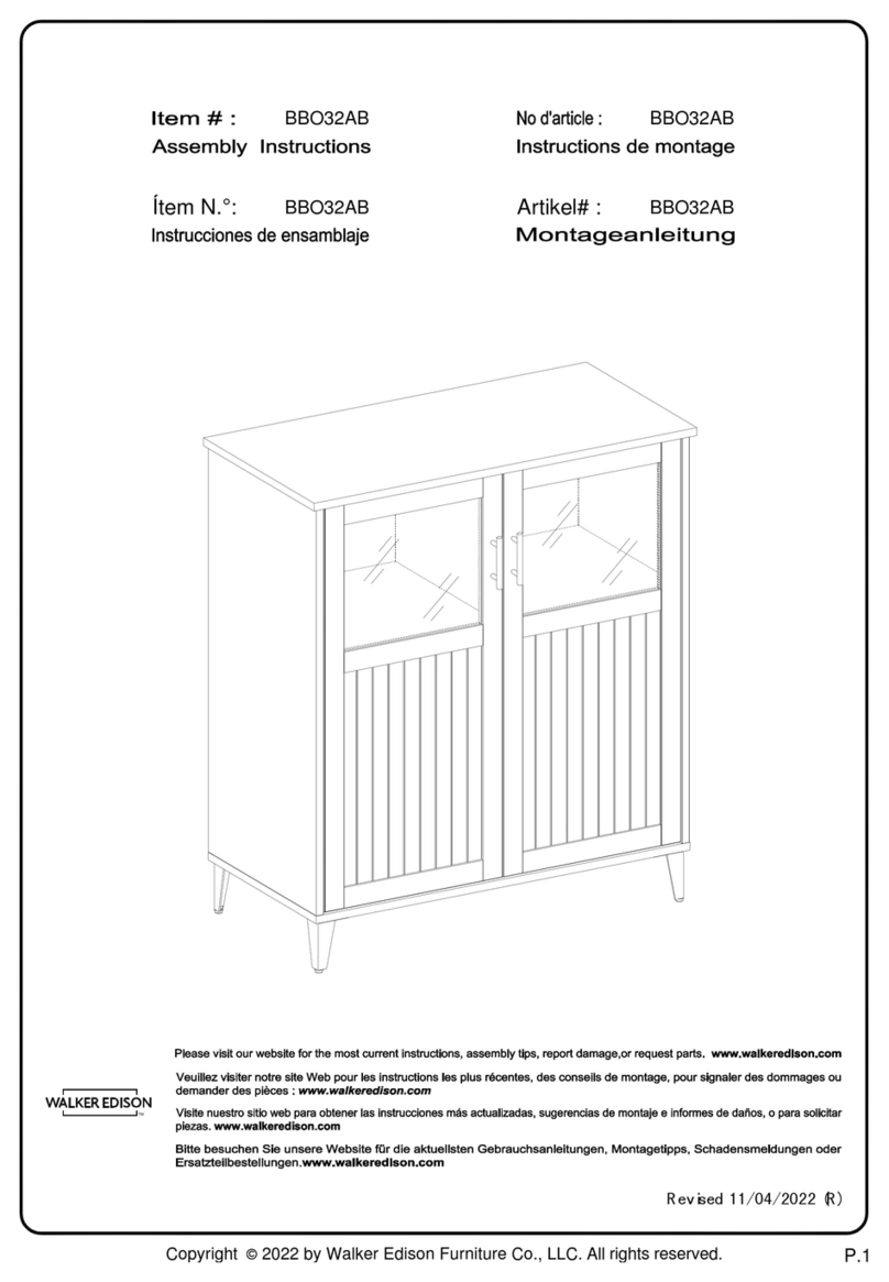 Walker Edison BBO32AB User manual Walker Edison BBO32AB User manual