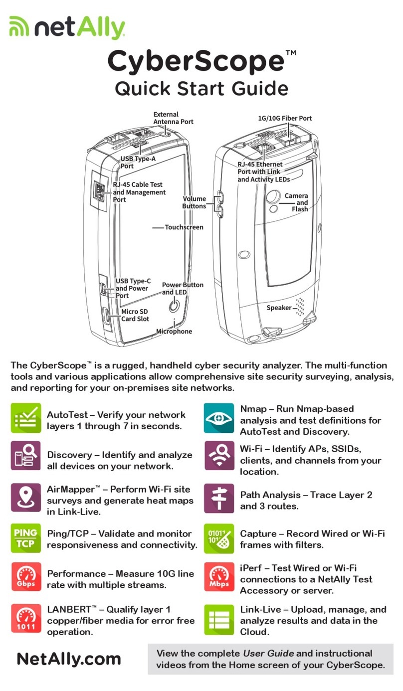 netAlly CyberScope User manual