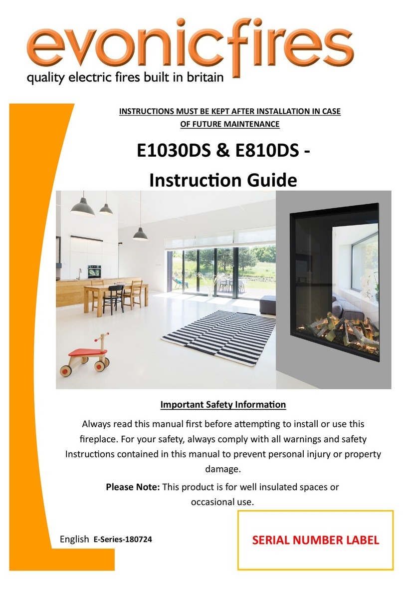 Evonicfires E1030DS Instruction guide