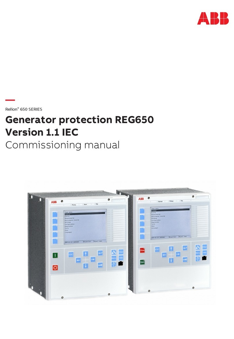 ABB Relion REG650 Quick start guide
