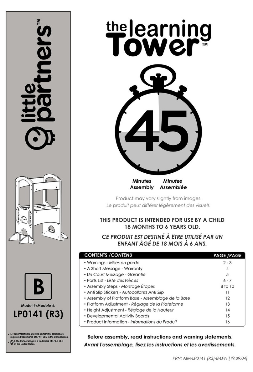 Little Partners the learning Tower LP0141 R3 User manual Little Partners the learning Tower LP0141 R3 User manual