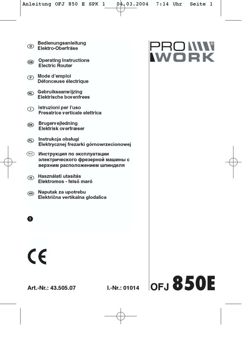 Pro Work OFJ 850 E operating instructions