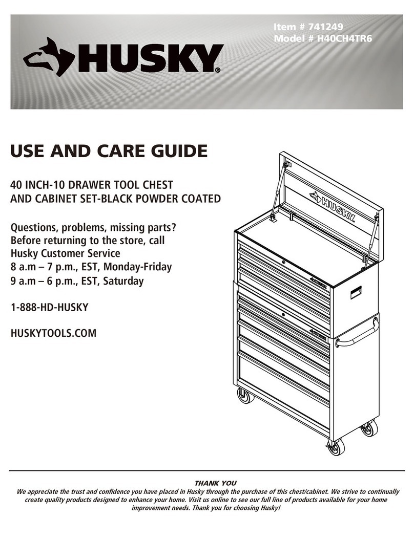 Husky H40CH4TR6 Use and care guide