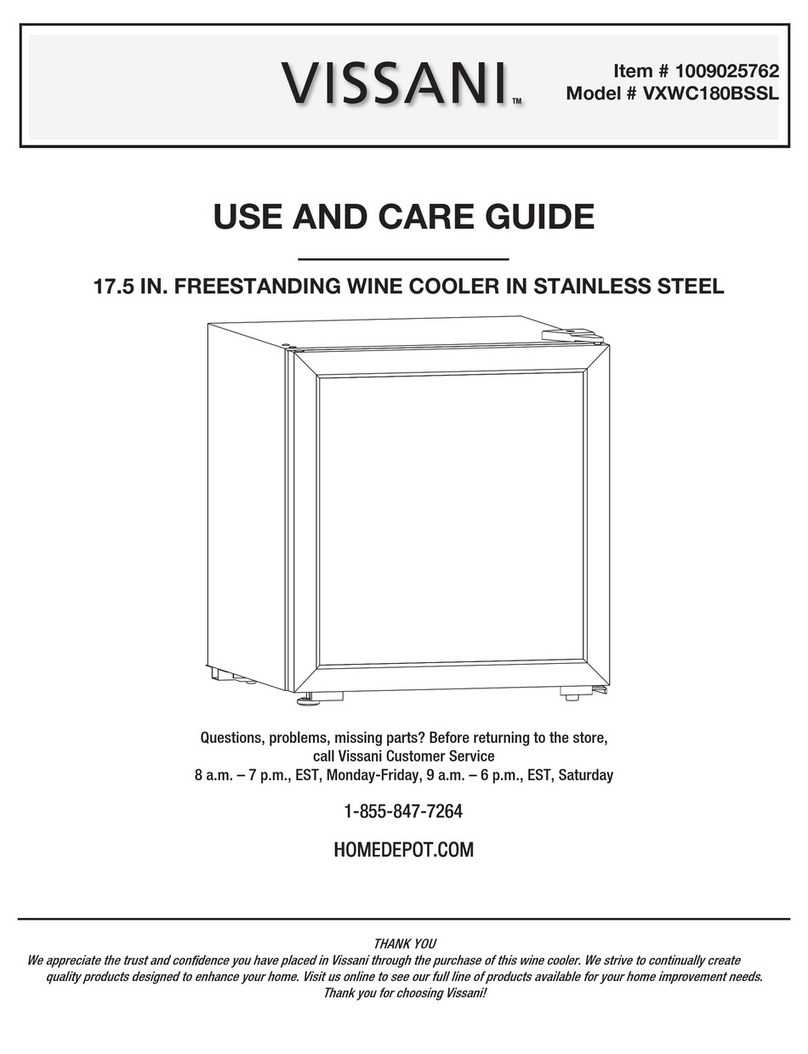 Vissani VXWC180BSSL User manual