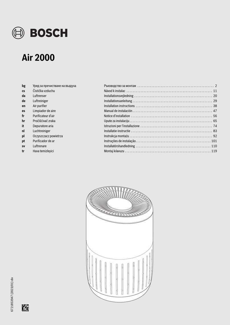 Bosch Air 2000 installation instructions