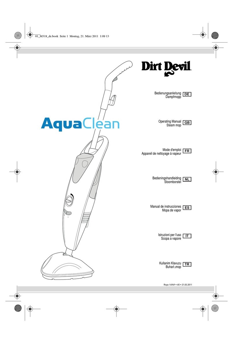 Dirt Devil AquaClean M318 User manual Dirt Devil AquaClean M318 User manual