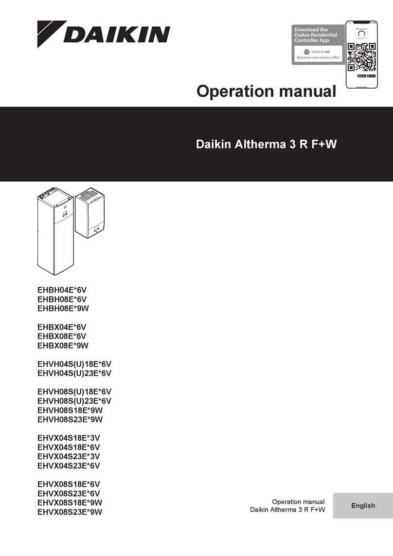 Daikin Altherma 3 R F+W EHBH04E 6V Series User manual