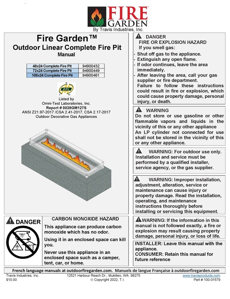 Travis Industries Fire Garden 94900432 manual