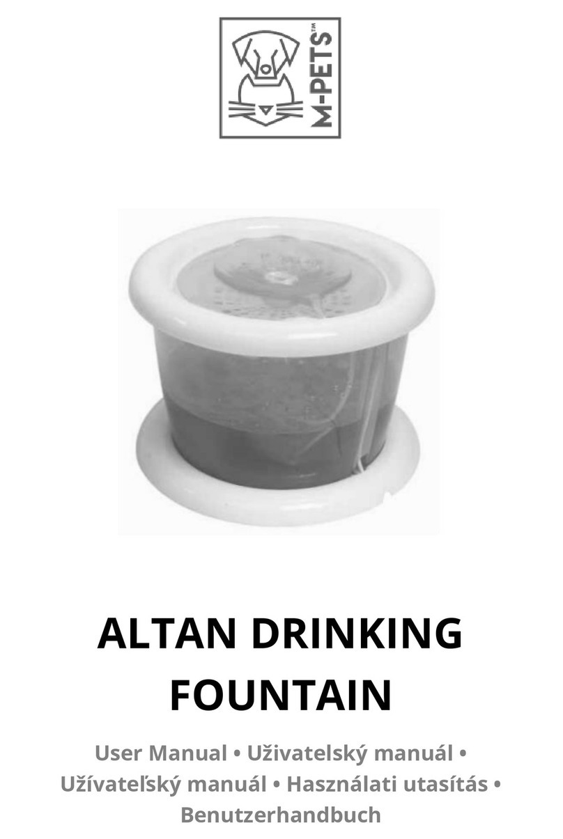 M-PETS ALTAN DRINKING FOUNTAIN user manual