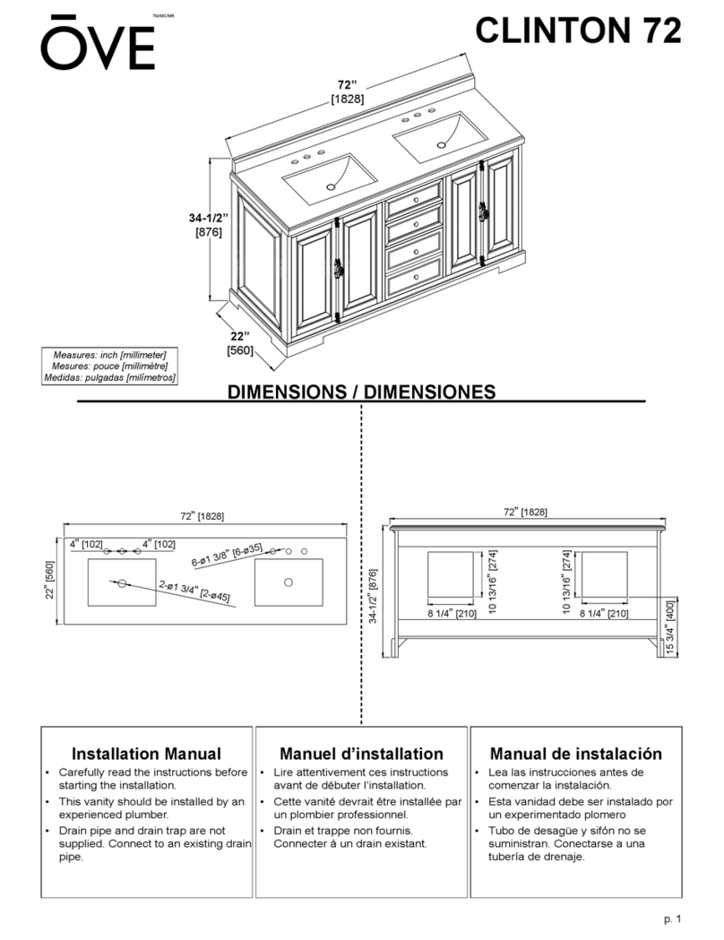 OVE CLINTON 72 User manual