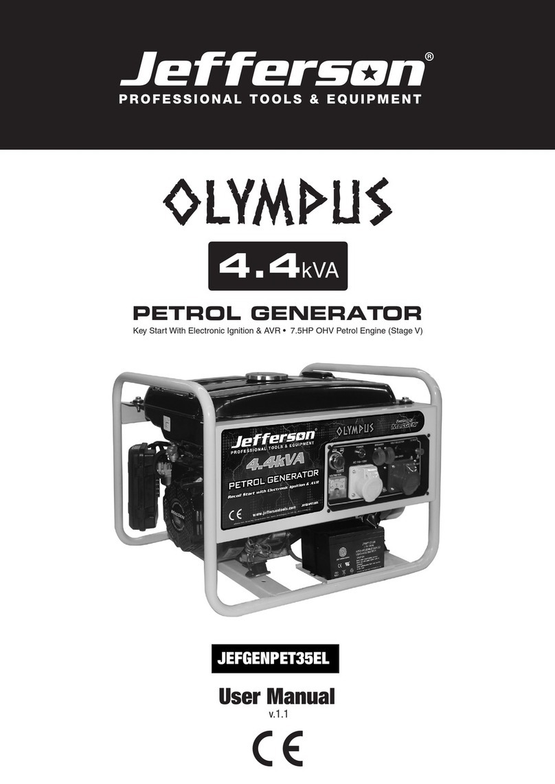 Jefferson OLYMPUS JEFGENPET35EL User manual