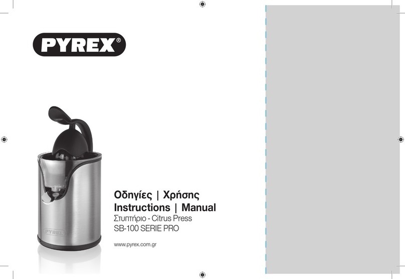 pyrex Pro Series User manual