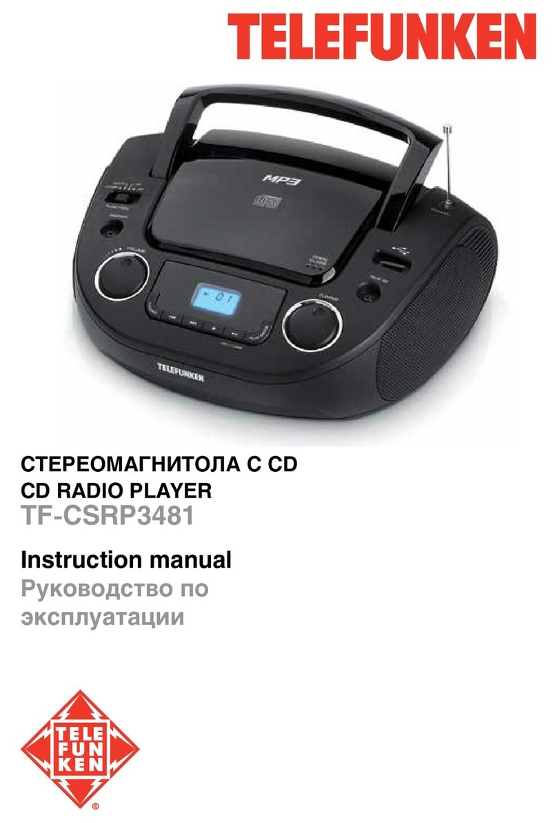 Telefunken TF-CSRP3481 instruction manual